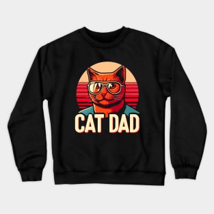 Cat Daddy Best Cat Dad Crewneck Sweatshirt